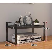 ราคา NEIKIA 2 3ชั้น ชั้นวางหนังสือ ชั้นวางของบนโต๊ะ ชั้นวางหนังสือบนโต๊ะ ขนาดเล็ก ชั้นวางหนังสือไม้ สแตนเลส ไม้ ชั้นวางหนังสือ (21932758873)