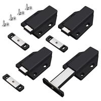 ราคา Push Latch Heavy Duty 4 Pack Push to Open Cabinet Hardware Magnetic Contact Latches for Large Door Push (19477522761)