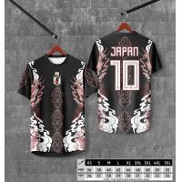 ราคา เสื้อฟุตบอลญี่ปุ่น เสื้อฟุตบอล japan พิมพ์ลายทั้งตัว JP 016 (21397889766)