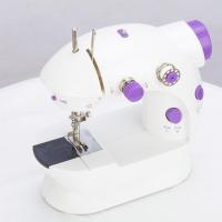 ราคา Mini Sewing Machine จักรเย็บผ้า จักรเย็บผ้าไฟฟ้า จักรเย็บผ้าขนาดเล็กจักรเย็บผ้าขนาดเล็ก พกพาสะดวก รุ่น SM 202A Mini Sewing Machine สีม่วง แถมฟรี อุปกรณ์เย็บผ้า (19639874124)
