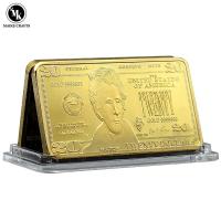 ราคา เหรียญอเมริกันยี่สิบดอลลาร์ทองบาร์โลหะชุบทองงานฝีมือเหรียญเหรียญความท้าทายเหรียญสหรัฐของขวัญวันหยุด (21224865179)