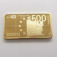 ราคา ธนบัตรยุโรป500ยูโร24K ของที่ระลึกทองคำแท่งแท่งเหรียญสะสมของขวัญงานเทศกาล (19763964653)