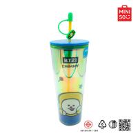 ราคา MINISO แก้วน้ำทรงสูง พร้อมหลอด 800mL BT21 Collection (21844364755)