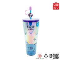 ราคา MINISO แก้วน้ำทรงสูง พร้อมหลอด 800mL BT21 Collection (21844364752)