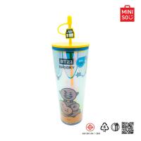 ราคา MINISO แก้วน้ำทรงสูง พร้อมหลอด 800mL BT21 Collection (21844364750)