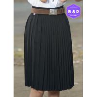 ราคา กระโปรงพลีท จีบรอบนักศึกษา จีบเล็ก ฟรีไซส์ เอว22 32 (10522344753)