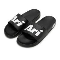 ราคา 2024 New SLIDE SANDALS BLACK WHITE รองเท้าแตะ อาริ SANDALS สีดำ (21858380324)