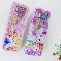 ราคา กล่องดินสอเหล็ก ชุดเครื่องเขียน กล่องใส่เครื่องเขียนลายการ์ตูน ดินสอ กบเหลาดินสอ ยางลบ ไม้บรรทัด (17131346425)