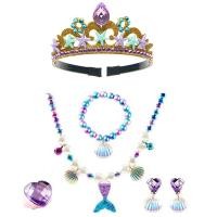 ราคา ชุดเครื่องประดับเจ้าหญิงเงือกน้อยสีสันสดใสตกแต่งคอสเพลย์ปาร์ตี้ใต้น้ำในโลก (21533753671)