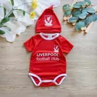 ราคา ชุดเซทบอดี้สูท หมวก ทีมลิเวอร์พูล เด็กแรกเกิด 9เดือน (21449825965)
