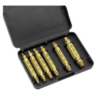 ราคา ดอกสว่าน ถอนเกลียวซ้ายสีทอง screw extractor หัวน็อต เสีย หัวสกรู น็อตขาด ถอนน๊อต อย่างดี ของแท้ (21408902031)