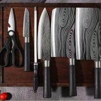ราคา ชุดมีดทำครัว ชุด 5 6 ชิ้น มีดสไตล์ญี่ปุ่น อุปกรณ์ทำอาหาร มีดอเนกประสงค์ (21884640531)