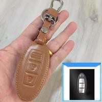 ราคา ซองหนัง ใส่กุญแจรีโมทรถยนต์ รุ่นหนังนิ่ม โลโก้ เงิน Nissan MarchX TrailNavaraJukePulsarSylphy Smart Key (19874256088)