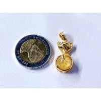 ราคา เทียม หินไหมทอง จี้ชุบทอง 24k จี้เพชร (21312959297)