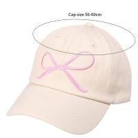 ราคา สปริงหมวกเบสบอลปักลายโบว์สีชมพูเกาหลีป้องกันแสงแดดในฤดูร้อนหมวกแก๊ปโผล่หวานปรับได้อเนกประสงค์ (21779540144)