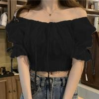 ราคา มาใหม่ เสื้อครอปสุดน่ารักเเขนตุ๊กตา เสื้อครอปเอวลอยไม่หนาผ้าใส่สบาย น่ารัก เเซ็กซี่นิดๆ (15667334784)