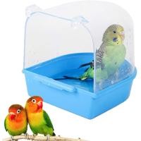 ราคา ส่งจากไทย bird bath อุปกรณ์กรงนก อ่างอาบน้ำนก ห้องน้ำนก มีที่เเขวนติดกับกรง บรรเทาความร้อน (21909521717)
