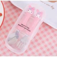 ราคา พร้อมส่ง ชุดช้อนส้อมหัวการ์ตูน สำหรับเด็กเล็ก พร้อมกล่อง ชุดช้อนส้อมพกพา กล่องช้อนส้อม (20543359530)