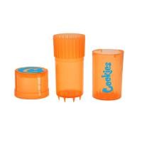 ราคา เครื่องบดสมุนไพร ที่บดสมุนไพร Cookies 3 Layers 40 MM 1 57Inches Two In One Plastic Herb Grinder with Storage Case (17362473007)