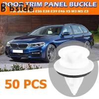 ราคา Bside Tool Store 50ชิ้นคลิปตัวยึดแผงตัดแต่งแบบหัวเข็มขัดแผงประตูแบบใช้งานได้จริงคลิปกระเป๋ามีตัวล็อก Hiasan Interior หัวเข็มขัดสำหรับ BMW E81 E82 E87 E88 F20 E34 E39 E60 F10 (18994240259)
