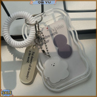 ราคา New For Tues Qin YU ที่ใส่บัตรรูปถ่ายแบบใสมีที่ใส่บัตรรูปพวงกุญแจซองบัตรนักเรียนบัตรเคสป้องกันภาพถ่าย (21246984629)