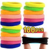 ราคา 100ชิ้นยางยืดรัดผมสำหรับผู้หญิงหญิงสาวที่รัดผมสีดำยางรัดผมที่รัดผมอุปกรณ์เสริมผมสำหรับเด็ก (18958038529)