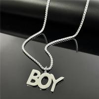 ราคา BAC สร้อยคอเหล็กสไตล์ฮิปฮอปทำจากไทเทเนี่ยมสำหรับเด็กผู้ชายสร้อยคอจี้ตัวอักษรสำหรับผู้ชายเครื่องประดับเฉพาะตัว (21795430349)