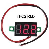 ราคา DC 4 5V 30V 0 36 inch Voltmeter Digital Display Two Wire Voltmeter Head for Motorcycle Voltage Meter (21887712803)