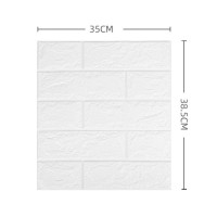 ราคา K Discount wallpaper 3D วอลเปเปอร์ติดผนัง หนา 3 มม วอลเปเปอร์ติดผนัง 3d wallpaper ลายอิฐ กันกระแทก มีกาวในตัว วอลเปเปอร์ (21053881078)