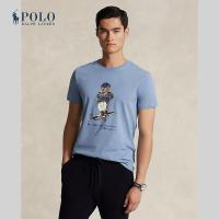ราคา Polo Ralph Lauren เสื้อยืดผู้ชาย Custom Slim Fit Polo Bear Jersey T Shirt รุ่น MNPOTSH1N822077 สีฟ้า (21397191917)