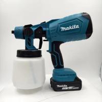 ราคา 2024 ใหม่ขายร้อน Makita 18V ปืนสเปรย์ไร้สาย เครื่องพ่นสีไร้สาย ภาชนะ 1000ML เครื่องพ่นสีแบบใช้มือถือ เครื่องพ่นสีไฟฟ้าสำหรับจิตรกรรม รั้ว ผนังตู้ ปืนฉีดไฟฟ้าไร้สาย เครื่องพ่นสีกำลังสูง ปืนฉีดแบตเตอรี่