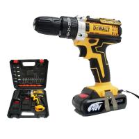 ราคา DEWALT สว่านกระแทก สว่านไร้สาย สว่าน สว่านแบต 149V 3ระบบ เจาะกระแทกสว่านไร้สายแท้ แบตเตอรี่ 2 ก้อน สวานไร้สายแรงๆ สว่านแ Cordless drill Impact drill (21903122686)