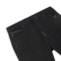 ราคา DAVIE JONES กางเกงจ็อกเกอร์ ยีนส์ เอวยางยืด สีดำ สีกรม DN0018 BK NV Drawstring Denim Joggers in black navy (20965347302)