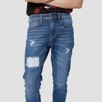 ราคา DAVIE JONES กางเกงยีนส์ ผู้ชาย ทรงสลิมฟิท สีดำ สีกรม Slim Fit Jeans in Black Navy CO0050BK MN (19832256326)