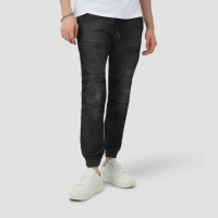 ราคา DAVIE JONES กางเกงจ็อกเกอร์ ยีนส์ Relaxed Fit Denim Joggers GP0147 สีดำ ฟ้า (21720278550)