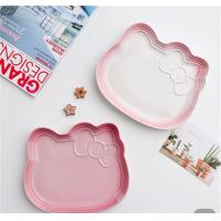 ราคา นำเข้าฝรั่งเศส Le Creuset ชุดช้อนส้อมเด็ก Hello kitty 2 จานขนม สีชมพู เซรามิก (21767979524)