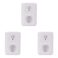 ราคา 3X Sensor Motion Door Bell Switch MP3 Infrared Doorbell Wireless PIR Motion Sensor Voice Welcome Door Bell Entry Alarm (17899814533)
