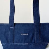 ราคา HOMELAND กระเป๋าผ้ายีนส์ Style ญี่ปุ่น ปักลาย สียีนส์เข้ม ไซส์ยาว Long (21746957375)