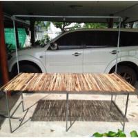 ราคา แคร่เหล็ก ขนาด4หุน แผงตลาดนัด โต๊ะวางขายของ โต๊ะตลาดนัด ชุดขาโต๊ะ ไม้ไผ่ เสาป้าย ครบชุด ขนาดแผงเหล็ก กxยxส 100ซมxยาว200ซมxสูง80ซม (21574473217)