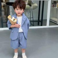 ราคา LANBAO ชุดสูทเด็กผู้ชาย สูทเด็ก ชุดกันหนาวเด็กชาย ชุดไปงานแต่งเด็กผู้ชายสูทเด็กชาย 2 ชิ้นอย่างเป็นทางการ (17732613300)