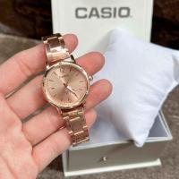 ราคา 3D Watch นาฬิกาข้อมือผู้หญิงแฟชั่น casio สีใหม่ ขอบเพชร กันน้ำได้สายเลทสีพริ้งโกล หน้าปัดชมพู สวยงาม ขนาด36mm ฟรีถ่านสำรอง (21786353252)