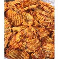 ราคา สดจากฟาร์ม หมึกบดเต่าทอง ปลาหมึกบด เนื้อเน้นๆ มี2รส รสเผ็ดและไม่เผ็ด 500 กรัม ราคาถูก ที่สุด ราคาส่ง (21501081787)