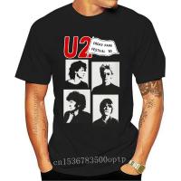 ราคา Hot sale The U2 rock band graphic Mens 100 Cotton Round Neck Short Sleeve T Shirt Adult clothes (20311963186)