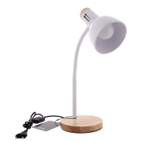 ราคา ส่งฟรี Toshino โคมไฟตั้งโต๊ะขั้ว E27 สีขาว รุ่น DL 03 (21681102340)