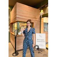 ราคา Tag Si am ไซส์ อั้ม DETAIL ชุดเซ็ทเสื้อมาคู่กับกางเกงขายาว เสื้อแขนสั้น คอปกบัวแต่งเป็นลูกไม้สีขาวให้ความเจ้าหญิงเบาๆ เนื้อผ้าทอลายดอกไม้สวยงาม สีสวยขับผิวทรงปล่อย (21607841044)