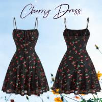 ราคา เดรสพิมพ์ลายเชอร์รี่ สาวอวบ Dress cherry (21580752986)