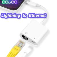 ราคา Lightning 2 In 1 Ethernet To RJ45อะแดปเตอร์สำหรับ Iphone 14 13 12 11 100Mbps RJ45อะแดปเตอร์อีเทอร์เน็ตพร้อมชาร์จพอร์ตสามารถใส่ได้กับ iPhone iPad Pro (17635757824)