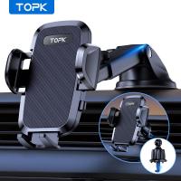 ราคา TOPK ที่วางโทรศัพท์ในรถอัปเกรดแบบ2 IN 1เมานท์ ไม่เป็นหลุมเป็นบ่อถนนที่เป็นมิตร ที่วางโทรศัพท์สำหรับแผงหน้าปัดรถยนต์กระจกหน้ารถช่องแอร์แฮนด์ฟรีสำหรับโทรศัพท์มือถือ (20008673726)