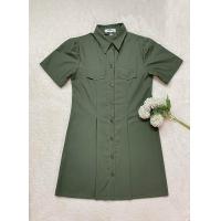ราคา เดรสทรงเอ เดรสคอเชิ้ต เดรสกระดุมหน้า เดรสหน้าร้อน เดรสทรงเอแขนสั้น เดรสคอเชิ้ตแขนสั้น เดรสสีเขียวขี้ม้า เดรสกระดุมหน้าแขนสั้น มินิเดรสทรงเอ (21908066248)