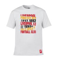 ราคา ลิเวอร์พูล T shirt ลิเวอร์พูลที่ระลึกคอกลมแขนสั้นกีฬาลำลองผ้าฝ้ายเสื้อยืด S 5XL (21051698492)